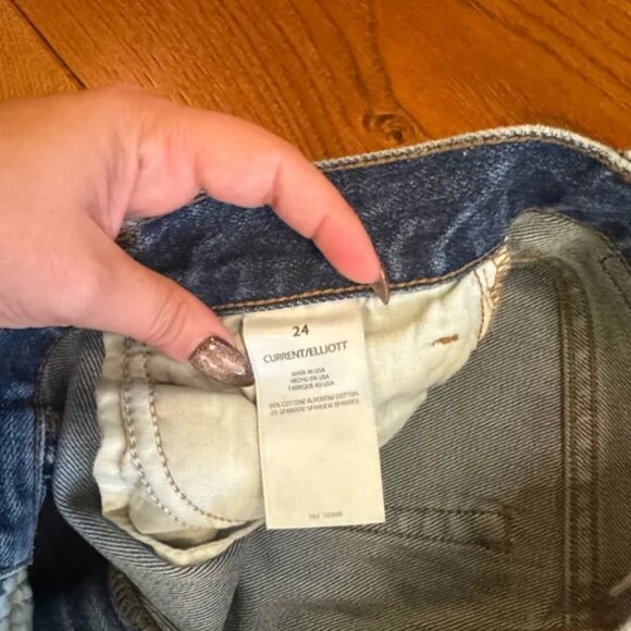 Current/Elliott Soulmate high rise Slim Straight Jeans size 24 - Picture 5 of 9